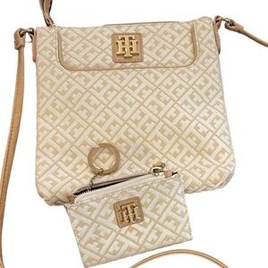 Tommy Hilfiger Crossbody Bag & Change Purse with Keychain